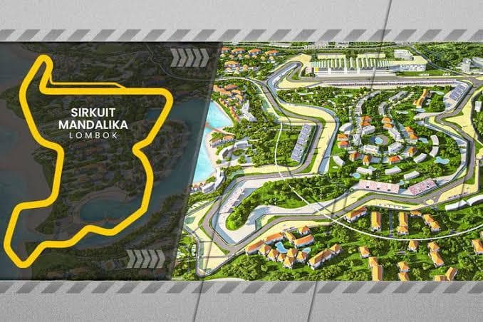 Selain tim balap Indonesia, Sirkuit Mandalika di Lombok juga disiapkan untuk ajang balap MotoGP 2021. (Twitter/Narkosun)