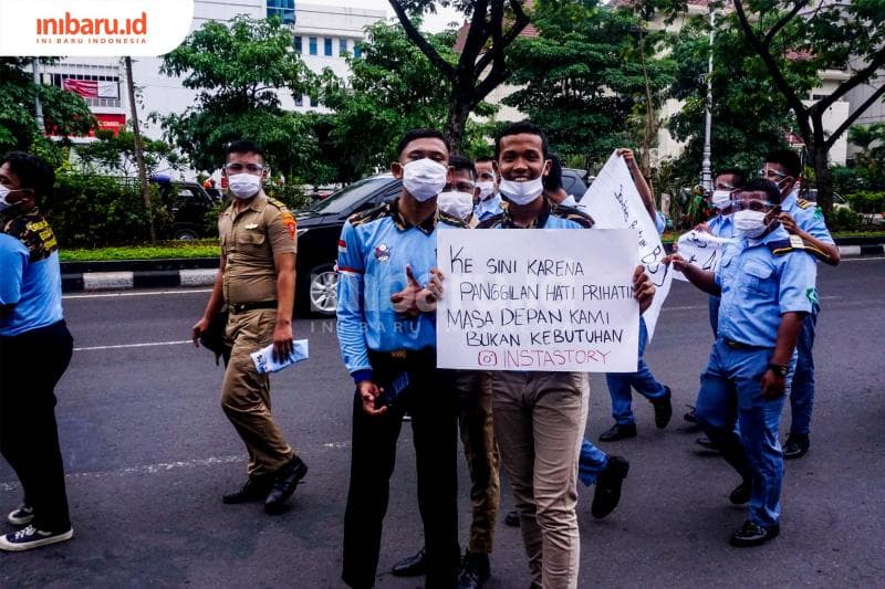 Pelajar SMK ingin perbaiki citra. (Inibaru.id/ Audrian F)<br>