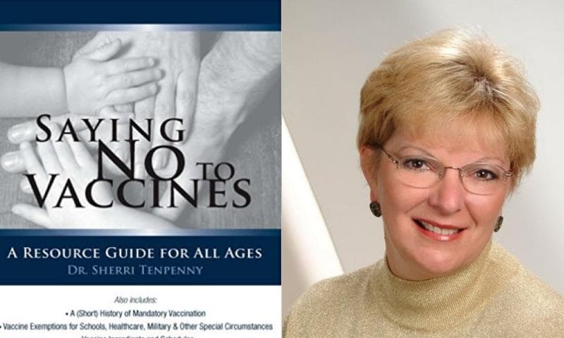 Sherri Tenpenny, salah seorang anti-vaksin yang tergabung dalam aliansi tersebut. (Twitter/MedCrisis)