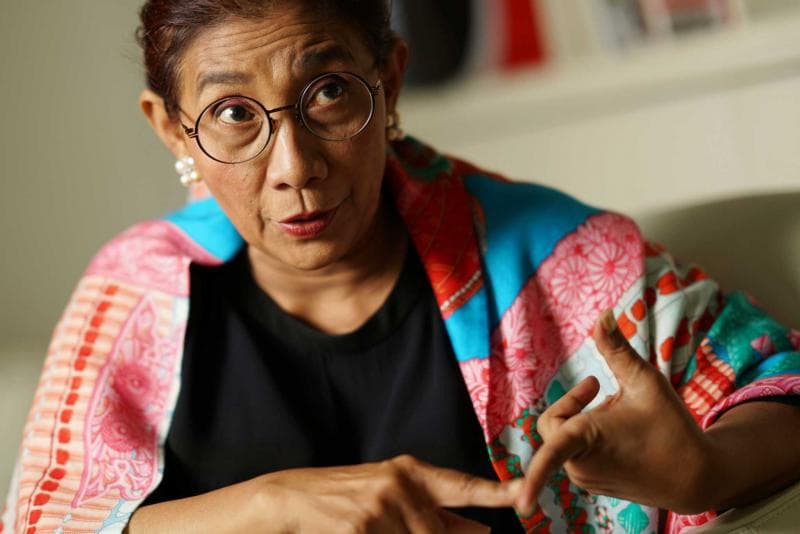 Susi Pudjiastuti. (Bloomberg/Dimas Ardian)