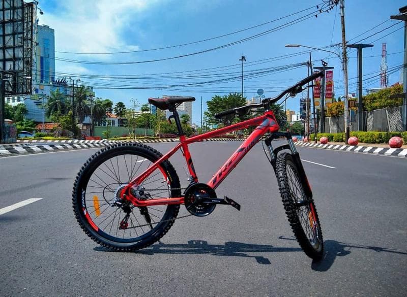 Sepeda MTB Trex didesain cukup nyaman untuk <i>off-road </i>maupun <i>on-road</i>. (Trexsporting)&nbsp;