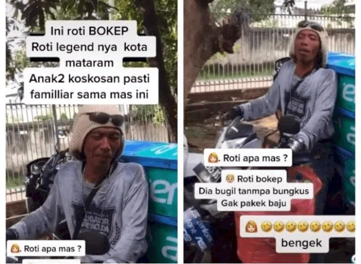 Roti bokep yang digemari anak-anak kos di Mataram, NTB. (TikTok/itsmeccaaccaa)