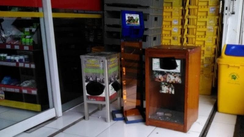 Kotak amal jadi salah satu sumber dana aksi terorisme. (Minews)