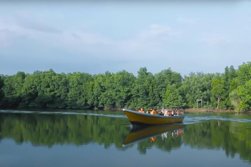 Pengelola hutan bakau juga memanfaatkan internet untuk promosi.&nbsp;(Tim Ekspedisi Bakti untuk Negeri)