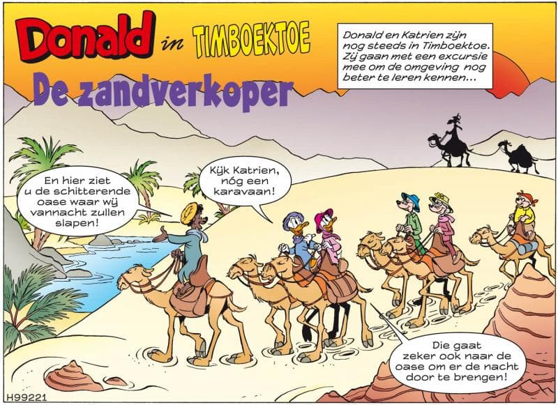 Donald dalam perjalanan ke Timbuktu. (Lambiek)