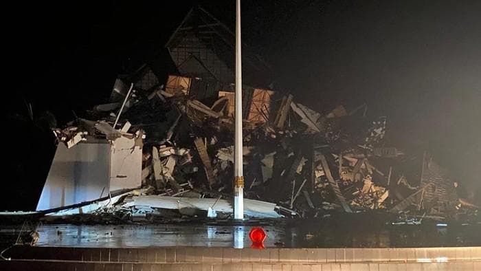 Kerusakan di berbagai fasilitas umum Mamuju. (Istimewa)<br>