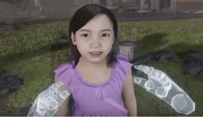 Animasi Nayeon, anak Ji-Sung yang sudah meninggal. (Hipwee)<br>