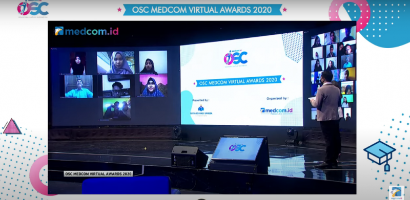 Pelaksanaan penganugerahan secara hybrid daring dan luring. (Youtube/ OSC Medcom)