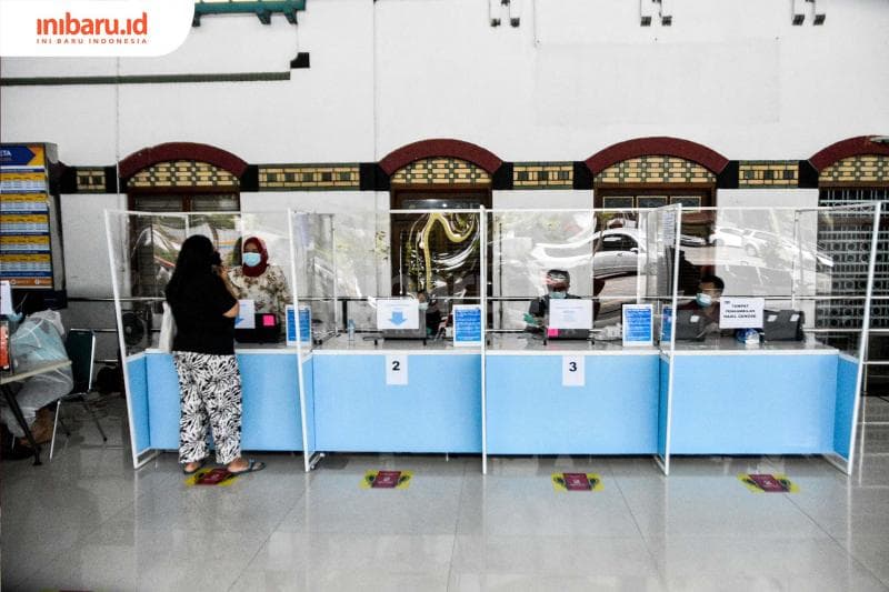 Loket tes Genose C19. (Inibaru.id/ Audrian F)<br>