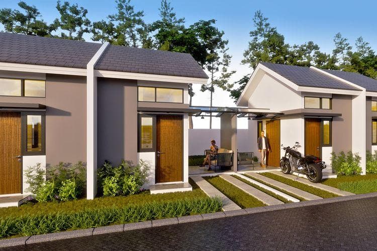 Desain rumah tipe 13 yang menghebohkan warganet. (Modernland)