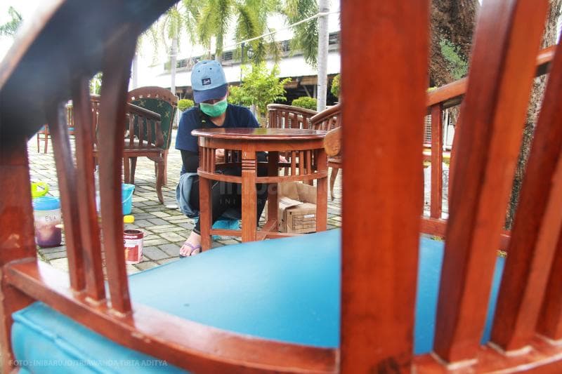 Salah satu kegiatan produktif dari para warga binaan.<br>