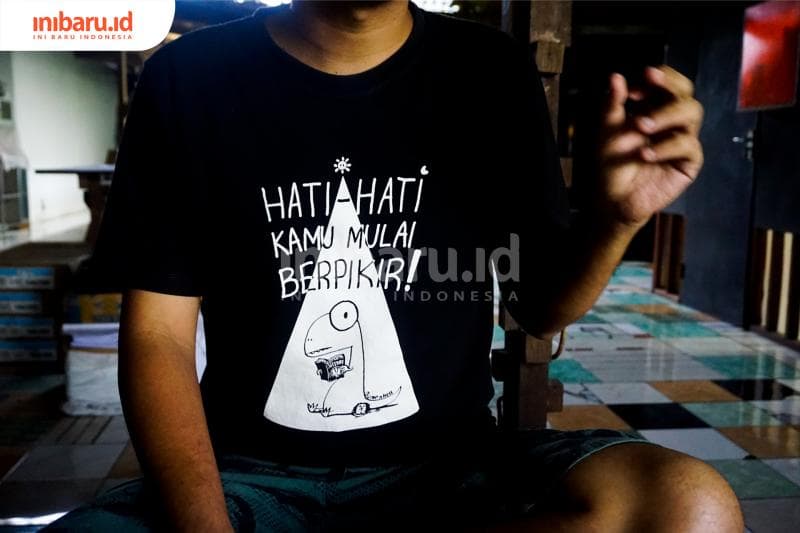 Gump n Hell berusaha mengingatkan masyarakat untuk sadar akan isu sosial. (Inibaru.id/ AudrianF)<br>