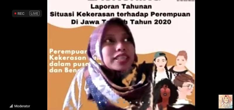 Data disampaikan dalam&nbsp;webinar bertajuk Perempuan Korban Kekerasan dalam Pusaran Covid-19 dan Bencana Ekologis. (Inibaru.id / Zulfa anisah)