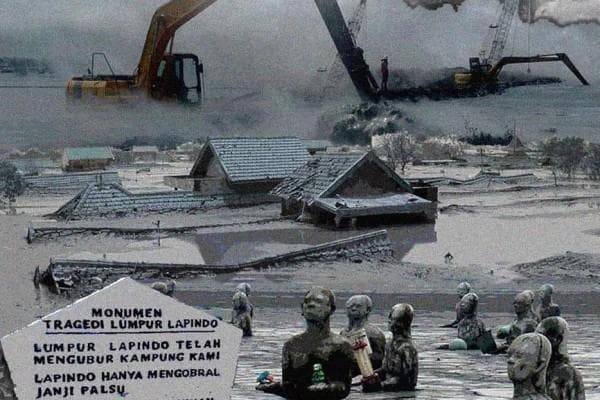 Monumen tragedi lumpur Lapindo. (Instagram/andtarprian via IDN)