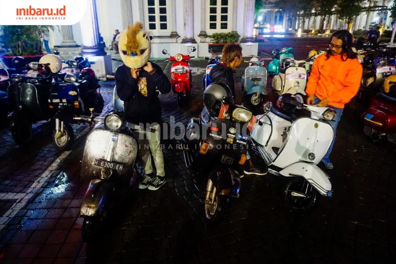 Nggak cuma dari Semarang, partisipan Gasroll Scoot juga dari Demak, Salatiga, Kendal, dan Kudus. (Inibaru.id/ Audrian F)<br>