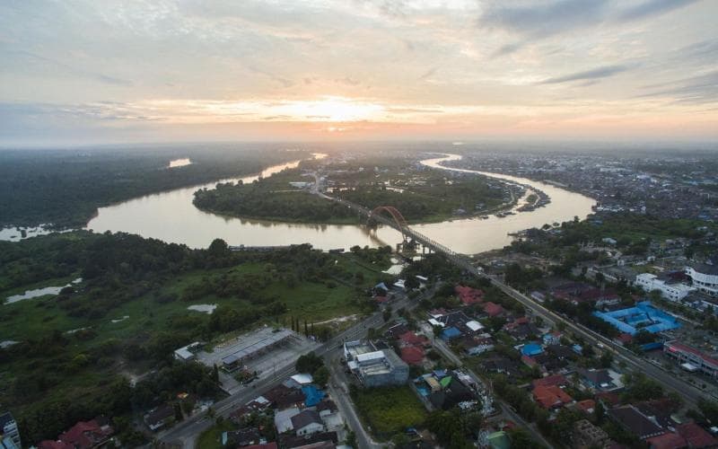 Palangka Raya, Ibu Kota Provinsi Kalimantan Tengah masuk daftar kota tersepi di Indonesia. (djkn.kemenkeu.go.id)