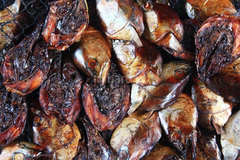 Ikan-ikan yang sudah dipanggang.<br>