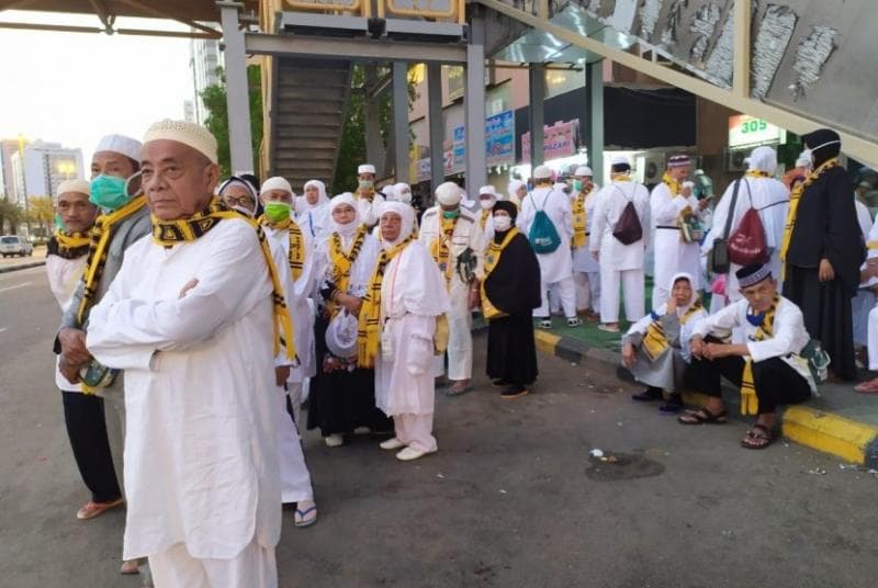 Jemaah umrah dari Indonesia. (Republika/Syahruddin El-Fikri)