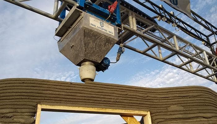 Pembuatan hunian dengan 3D printing. (IT3D via 3dnatives)