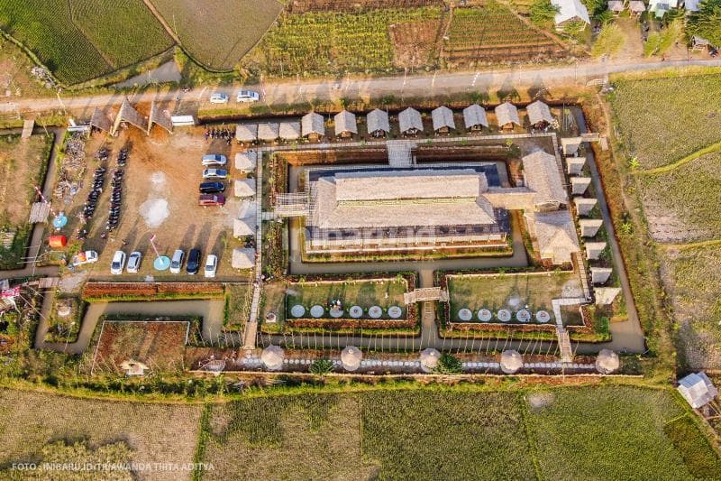 Foto udara Daringan Kesongo Kultur.