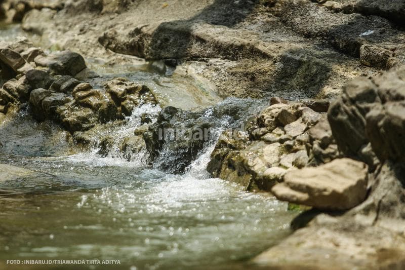 Gemercik air sungai yang jernih dan menyegarkan mata.