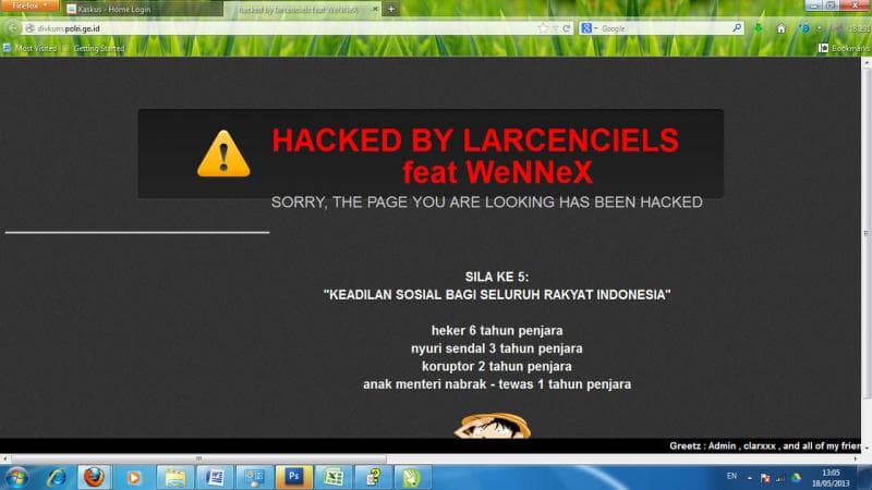 Ilustrasi: Situs Polri sudah beberapa kali diretas, termasuk yang terbaru dibobol datanya. (Solopos)