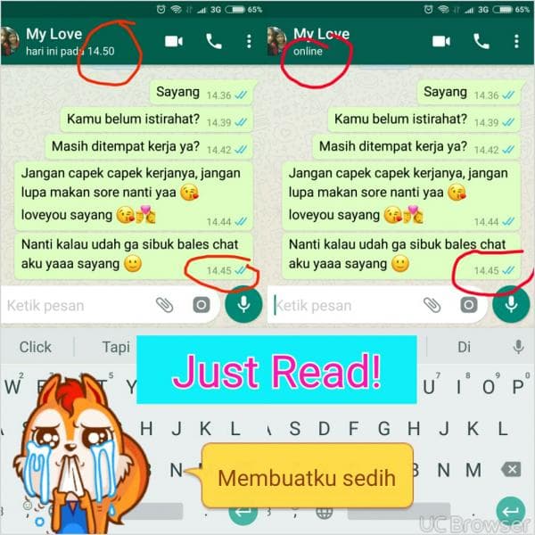 Dia mulai mengabaikan chatmu. (kompasiana.com)