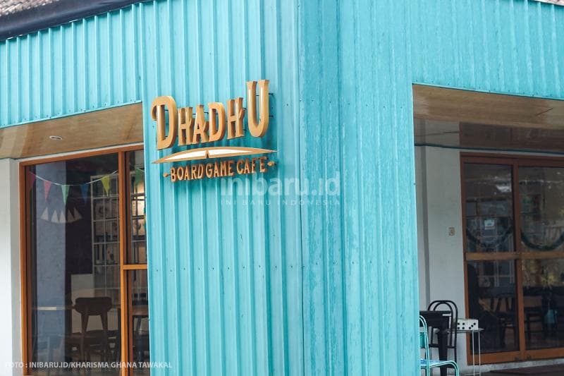 Dhadhu Board Game Cafe tampak dari luar.