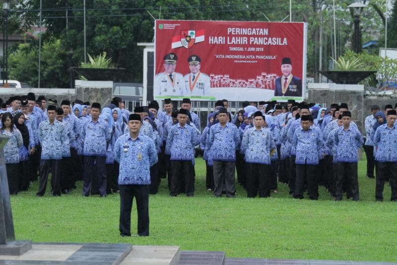 PNS diwajibkan ikut latihan militer komponen cadangan selama 3 bulan. (Media Indonesia/Dwi Apriani)