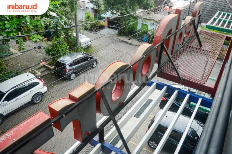 View luar hotel dilihat dari balkon lantai tiga.&nbsp;(Inibaru.id/Kharisma Ghana Tawakal)