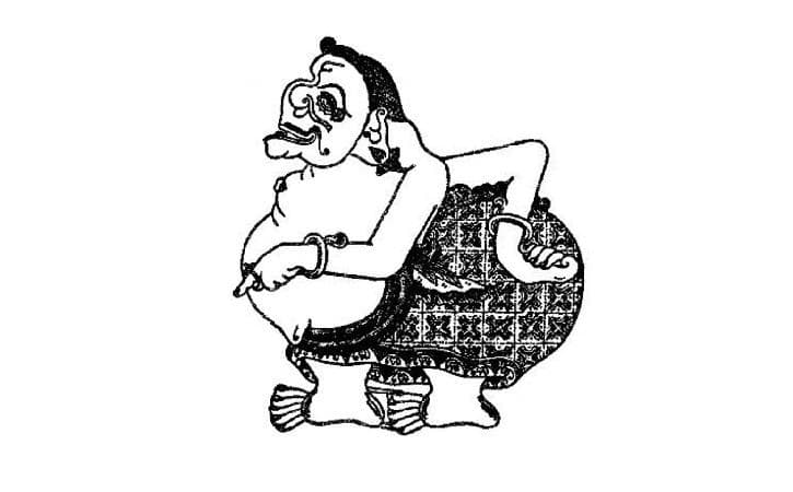 Semar dengan bentuk fisik yang tidak teratur.(Solopos)