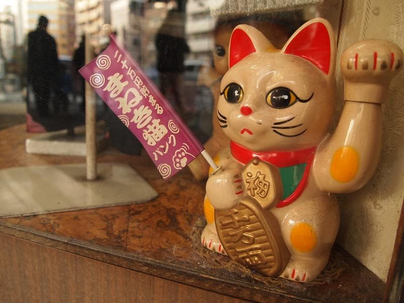 Maneki Neko aslinya dari Jepang. (Flickr/

leo gonzales)