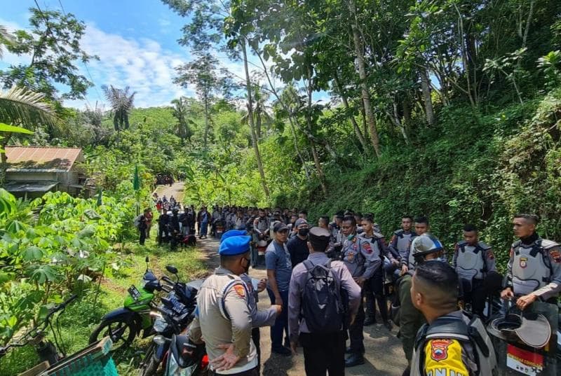 Sebanyak 67 warga Desa Wadas dibebaskan polisi hari ini, Rabu (9/2/2022). (Harianmerapi)