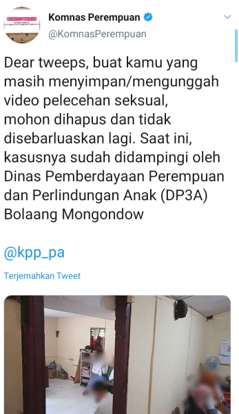 Cuitan Komnas Perempuan. (Twitter.com)