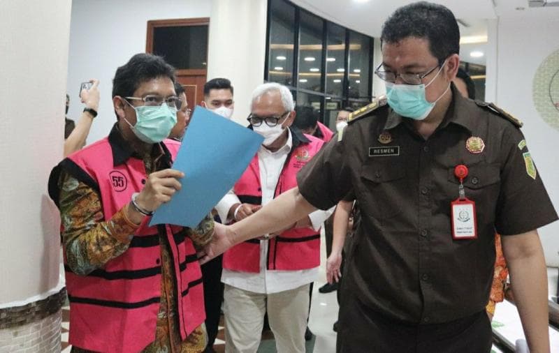 Para tersangka mafia minyak goreng sudah ditahan Kejaksaan Agung. (Infosumsel.id/Dok Kejagung)