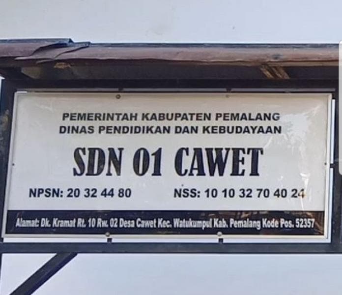 Ada dua versi penamaan Desa Cawet. (Twitter/ganjarpranowo)