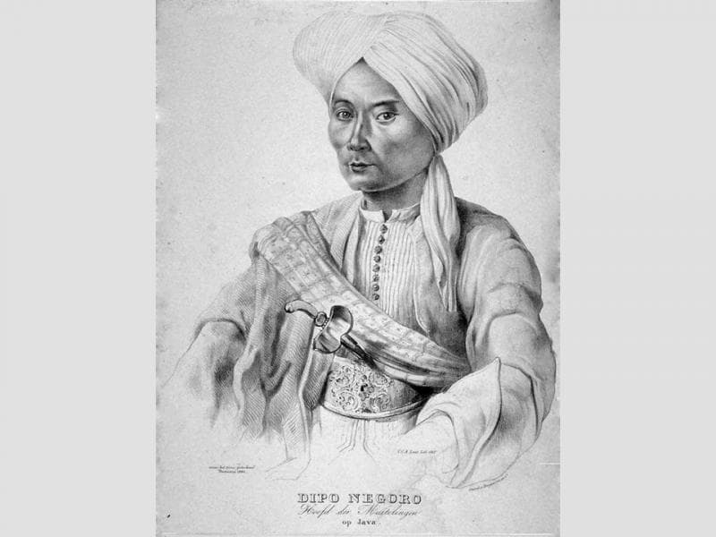 Lukisan Pangeran Diponegoro. (Geheugen delpher nl)