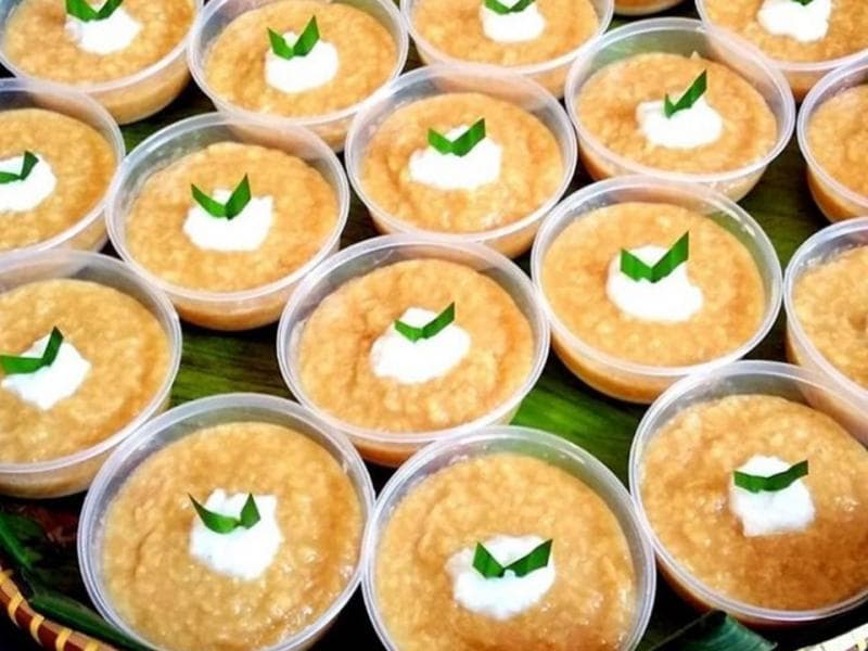 Bubur Sengkolo yang menjadi simbol kesungguhan doa, khususnya bagi orang Jawa. (Facebook/Gracia Merdeka)