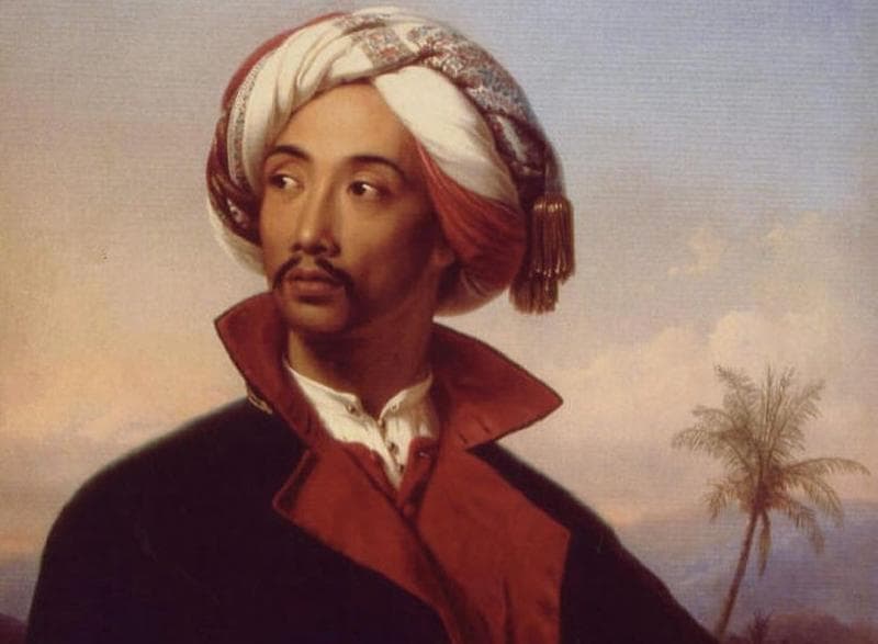 Potret Raden Saleh yang dibuat oleh Carl Johann Baehr, sekitar 1840. (Lindenau Museum)