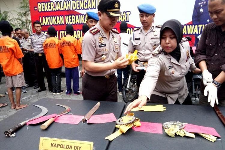 Aksi klitih di Yogyakarta sudah semakin meresahkan. (Kompas/Wijaya Kusuma)