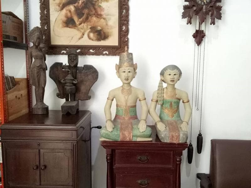 Dulu, patung ini diletakkan pada bagian <i>senthong</i>&nbsp;rumah joglo. (Instagram/Andi Respati)