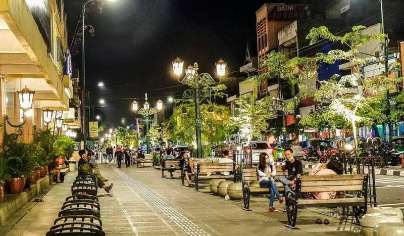 Suasana Malioboro di malam hari. (Hipwee)