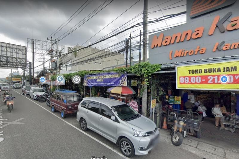 Keramaian di Babarsari, Yogyakarta. (Google Street View)