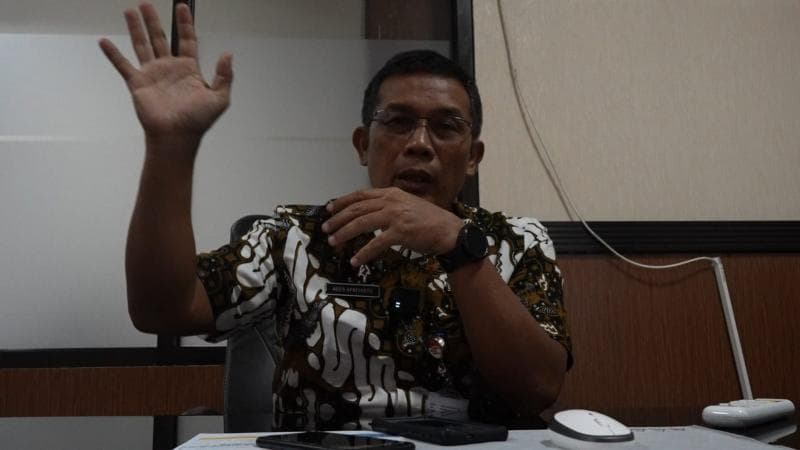 Kabid Wilayah Timur DPU Bina Marga Cipta Karya Agus Apriyanto menyampaikan keterangan pers. (DPU)
