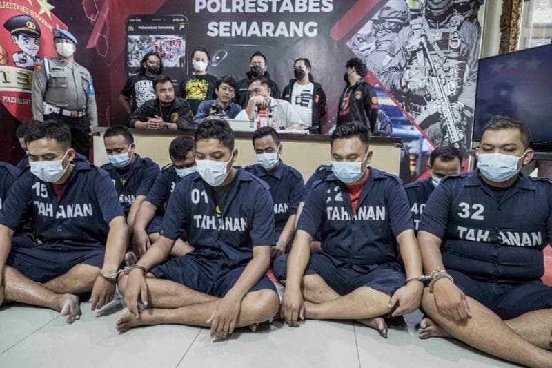 Kasus kekerasan satpam RS dr Kariadi Semarang, sebelas pelaku sudah diamankan. (Ayosemarang/Audrian Firhanussa)