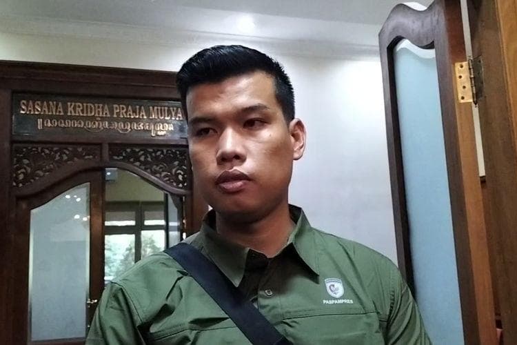 Hari Misbah, anggota Paspampres yang memukul sopir truk di Solo. (Kompas/Fristin Intan Sulistyowati)
