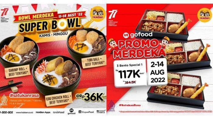 Promo Bowl Merdeka Hokben. (IG/Hokben)