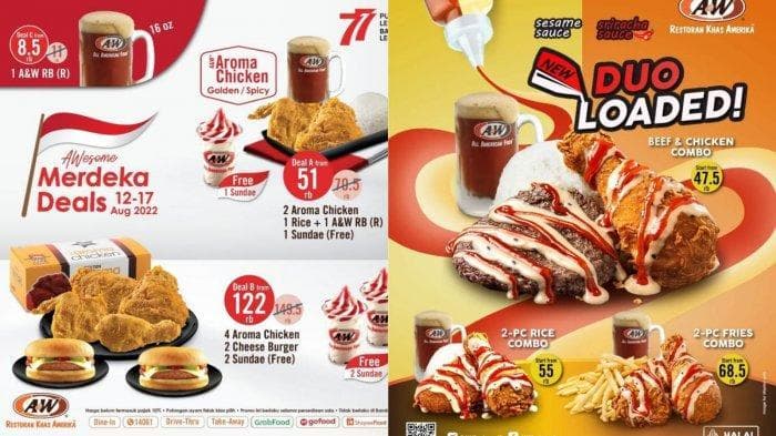 Promo A&amp;W. (Instagram/A&amp;W)