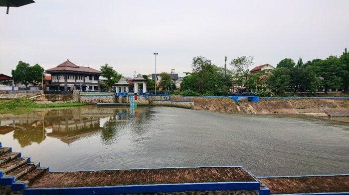 Bendungan Pleret dibangun pada masa kolonial Belanda. (Tribunnews/Budi Susanto)