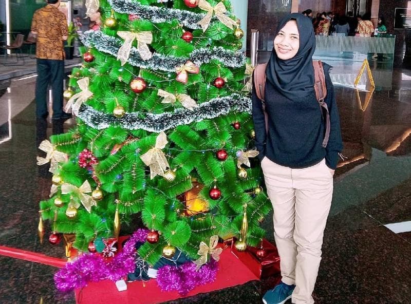 Musik campursari sudah nggak asing di telinganya karena dia lama kuliah di Surakarta.&nbsp;(Instagram/wind.utami)